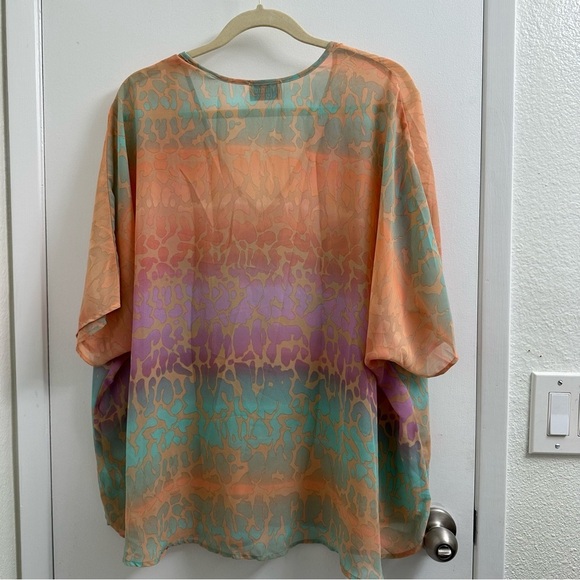 Show Me Your Mumu Shook Pastel Cheetah Print Tunic Top Blouse - Picture 6 of 6